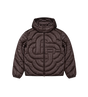 Quilted Puffer Jacket Dark Brown