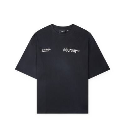 Quote Boxy T-shirt Zwart