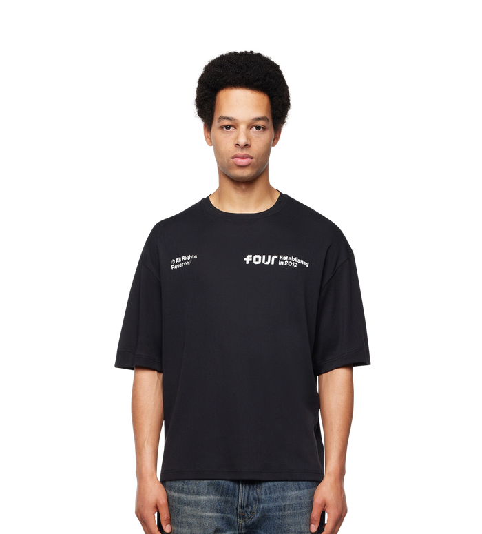 Quote Boxy T-shirt Black