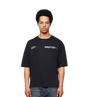 Quote Boxy T-shirt Zwart