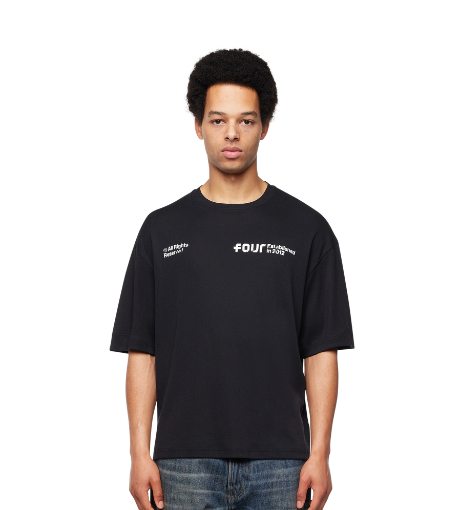 Quote Boxy T-shirt Black