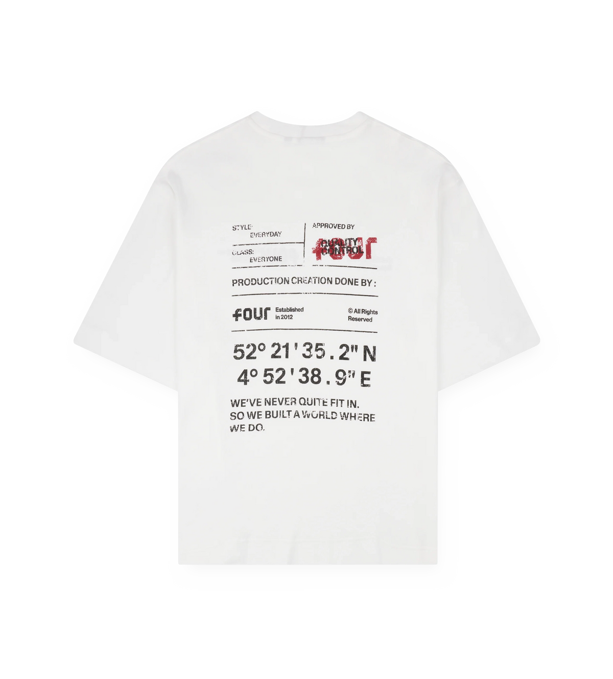 Reserved Boxy T-shirt Wit