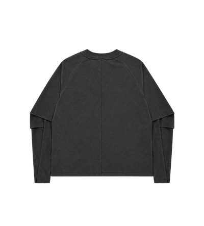 Raglan Layered Longsleeve Cave