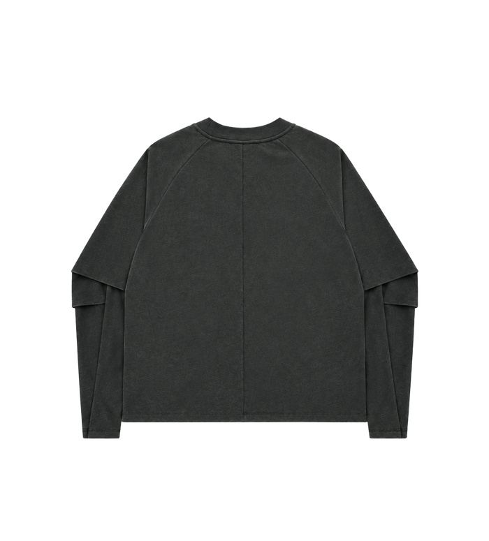 Raglan Layered Longsleeve Cave
