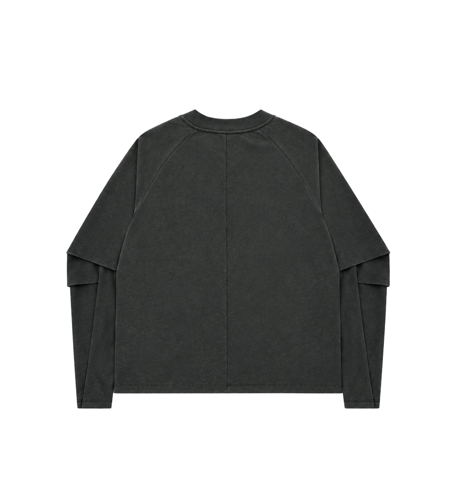 Raglan Layered Longsleeve Cave