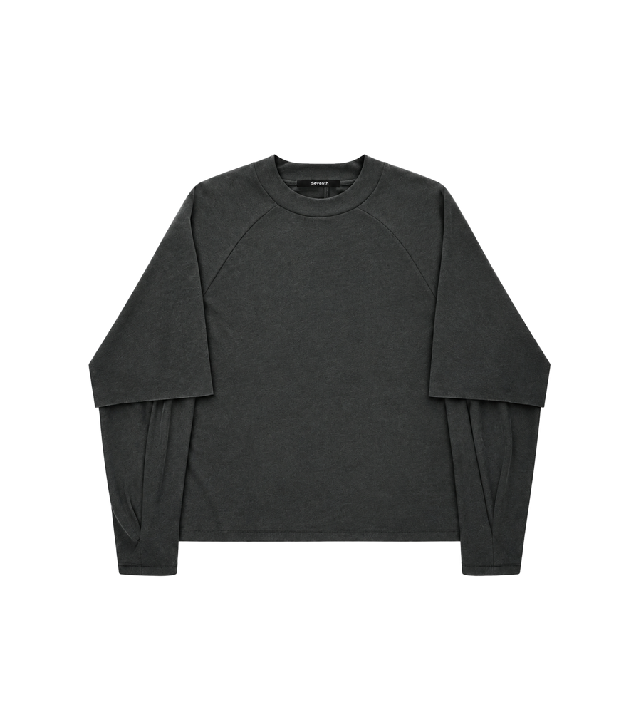Raglan Layered Longsleeve Cave