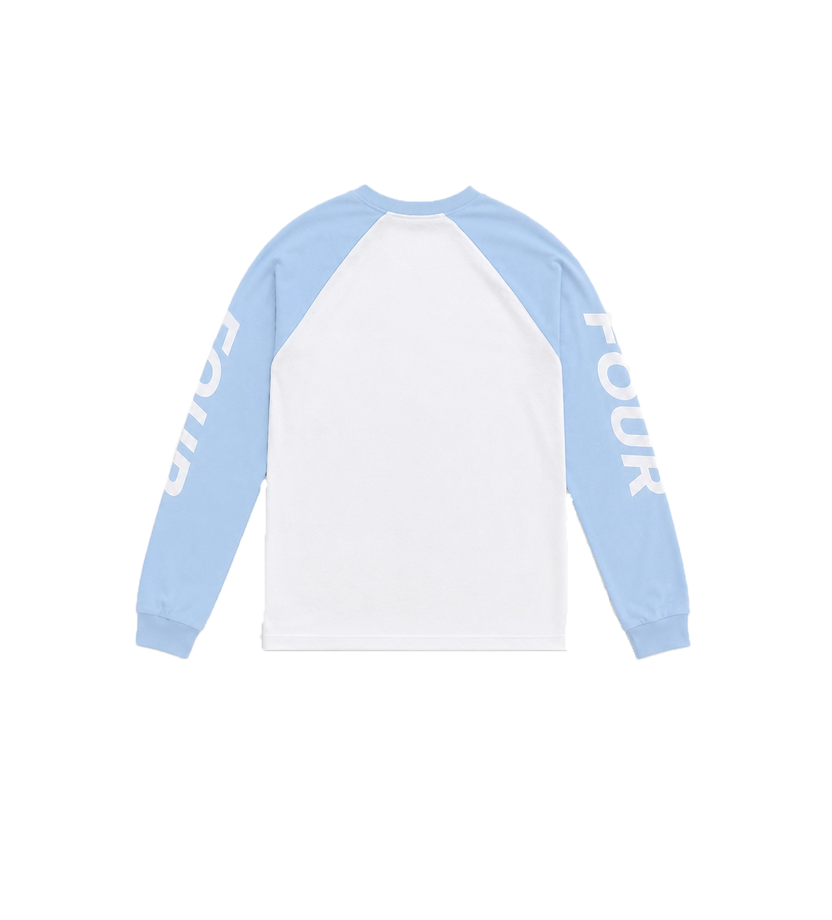 Reconstructed Raglan Longsleeve Blue/ White