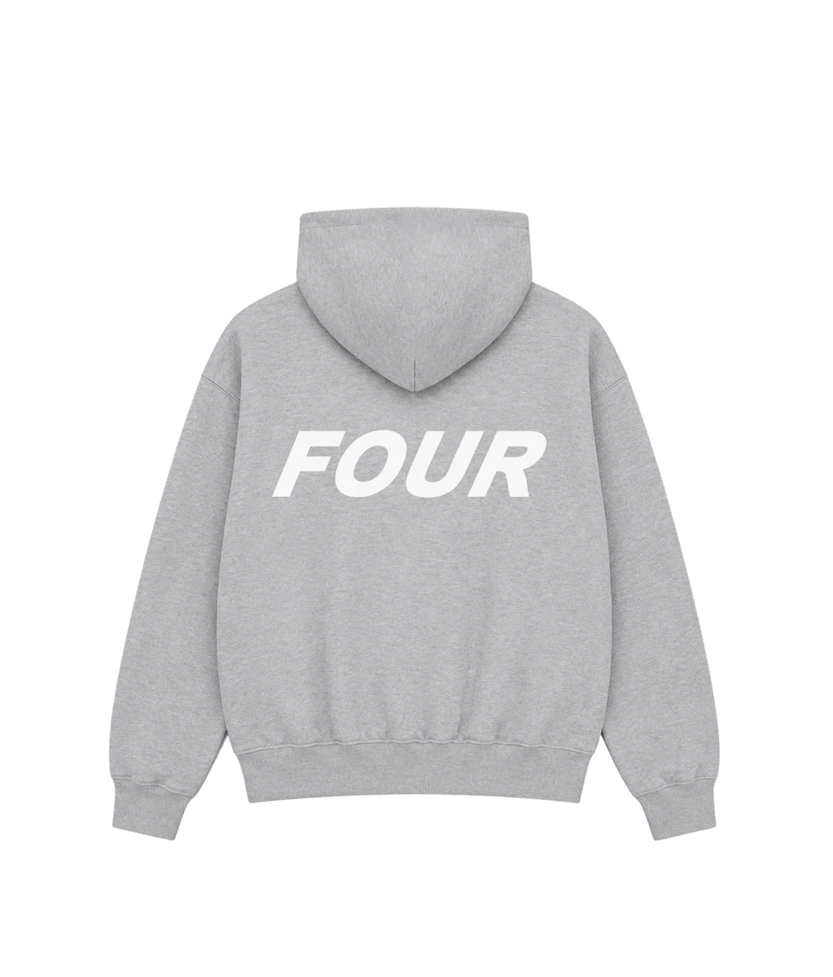 Reconstructed Circles Zip Up Hoodie Grey Melange