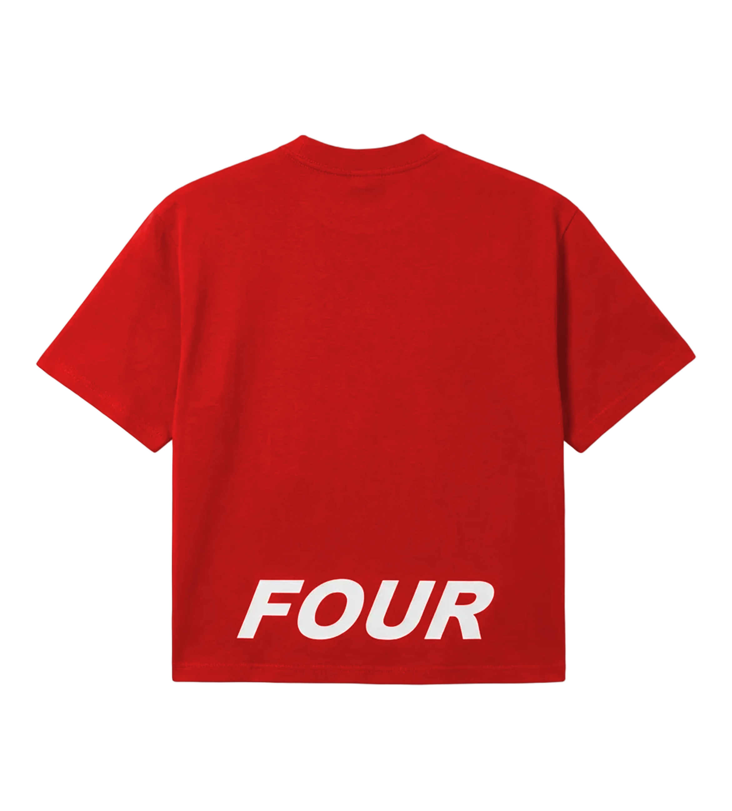 Reconstructed Circles Boxy T-shirt Savy Red