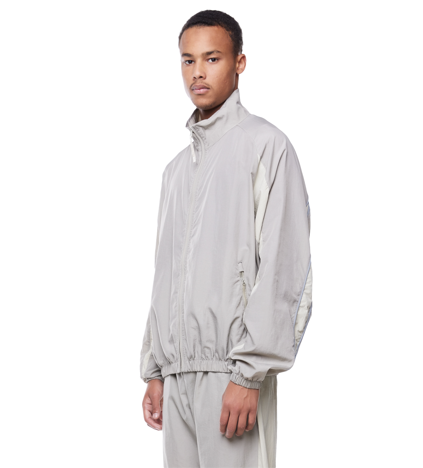 Ripstop Track Jacket Beige