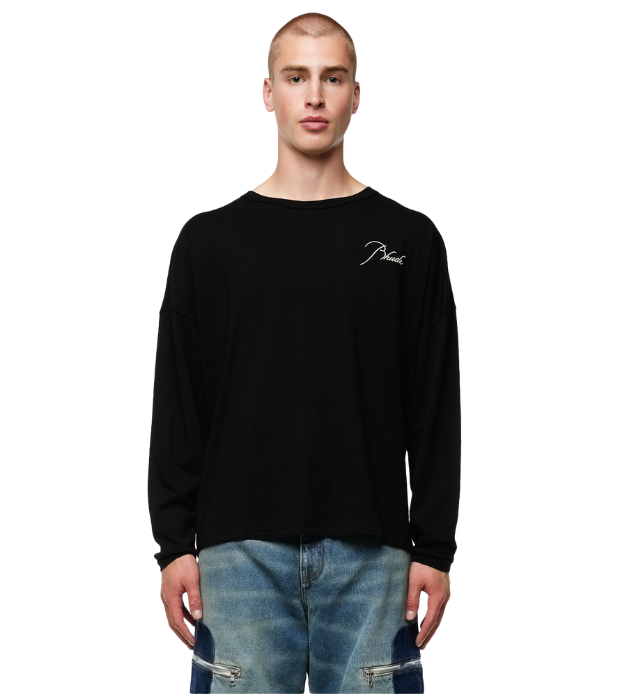 Logo-print Long-sleeve T-shirt Black