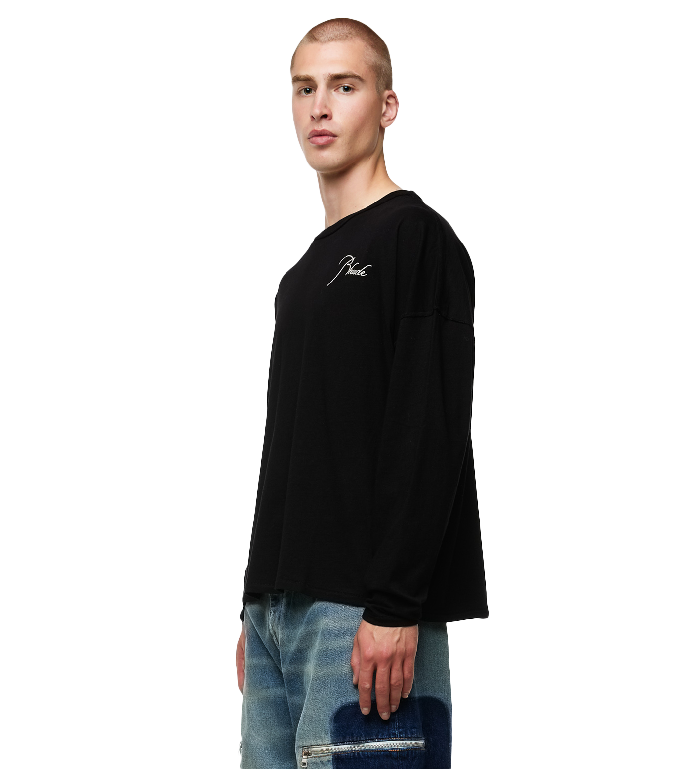 Logo-print Long-sleeve T-shirt Black