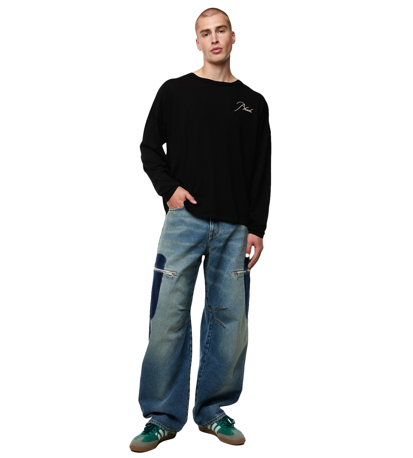 Logo-print Long-sleeve T-shirt Black