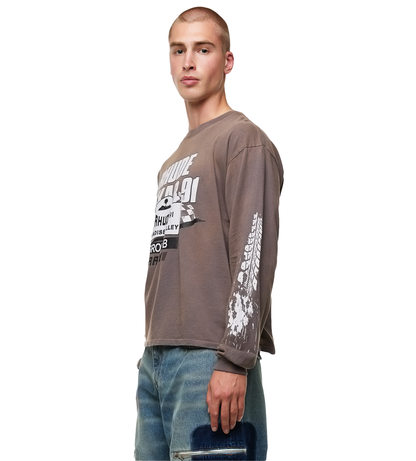 Dakar 91 Long Sleeve T-shirt Vintage Grey