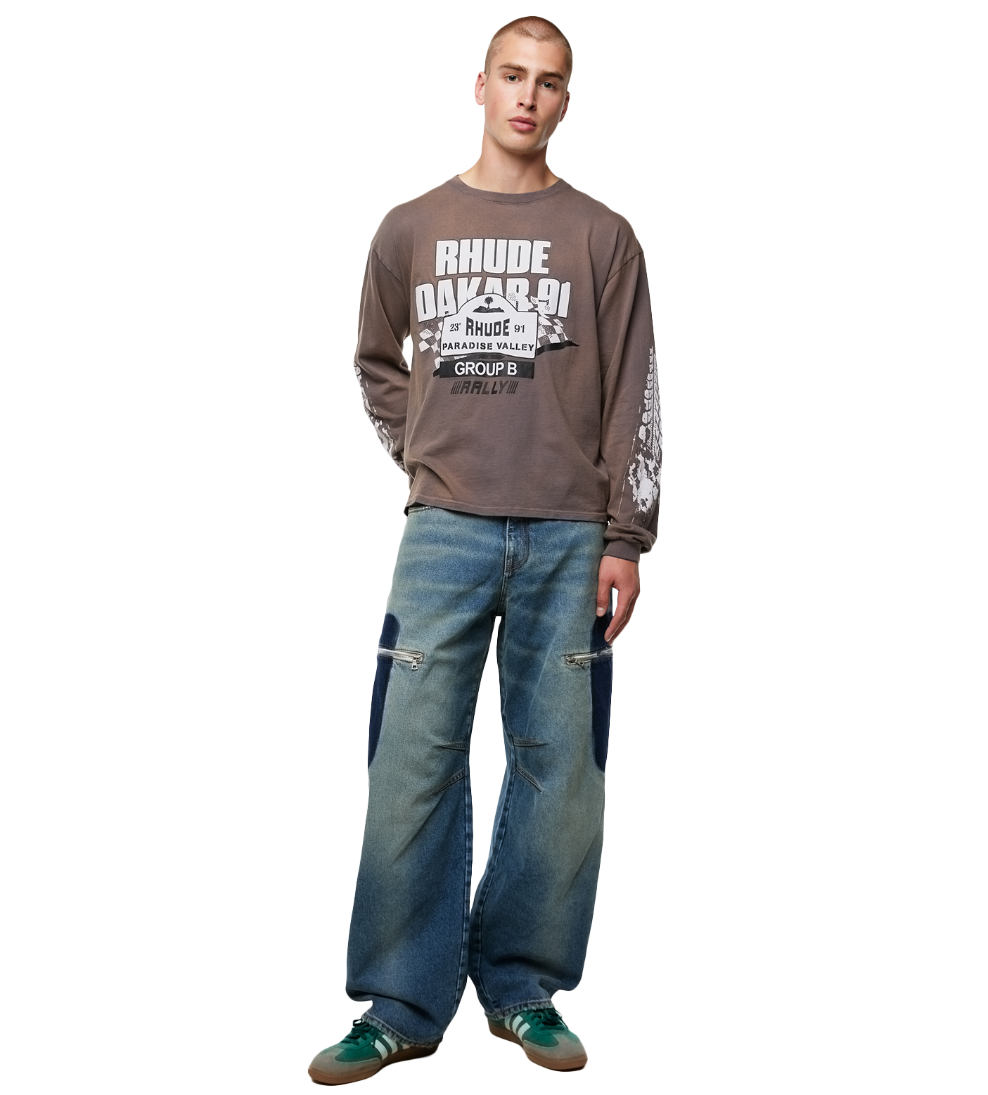Dakar 91 Long Sleeve T-shirt Vintage Grey