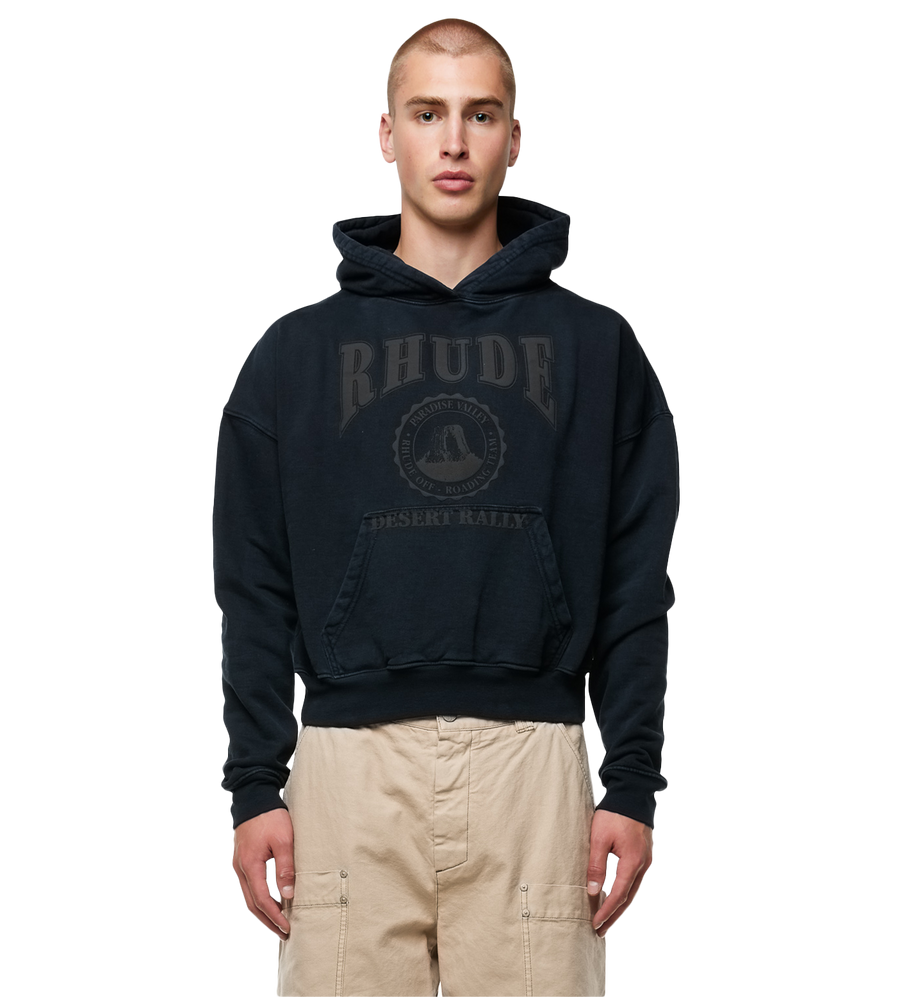 Cropped Desert Valley Hoodie Black