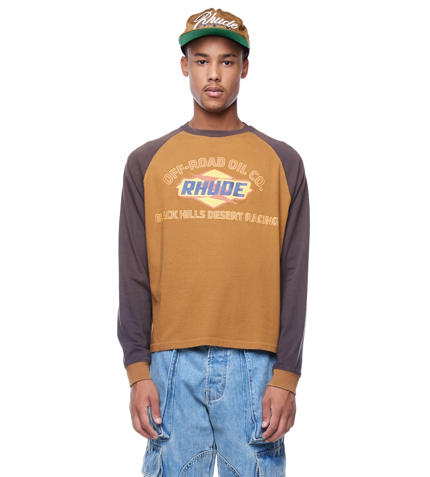Off-read Long Sleeve T-shirt Camel