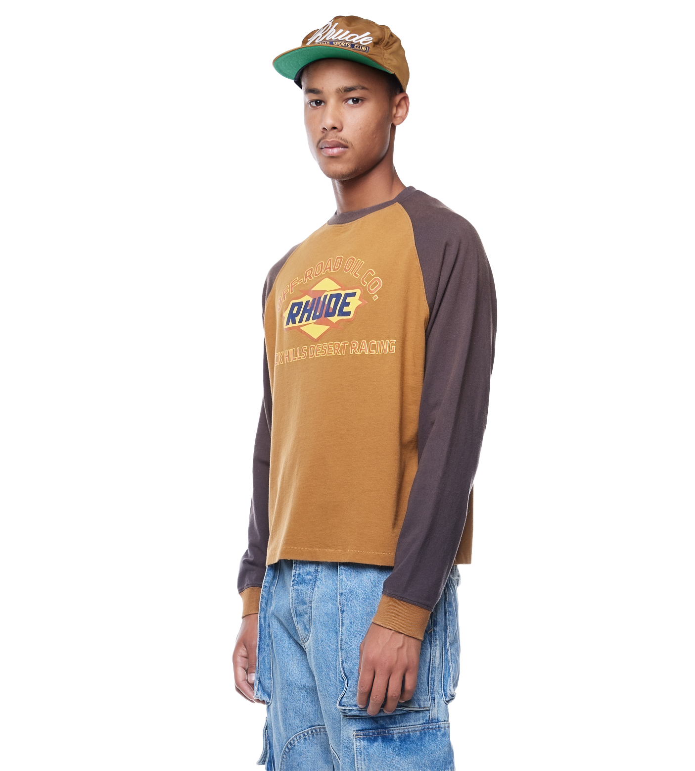 Off-read Long Sleeve T-shirt Camel