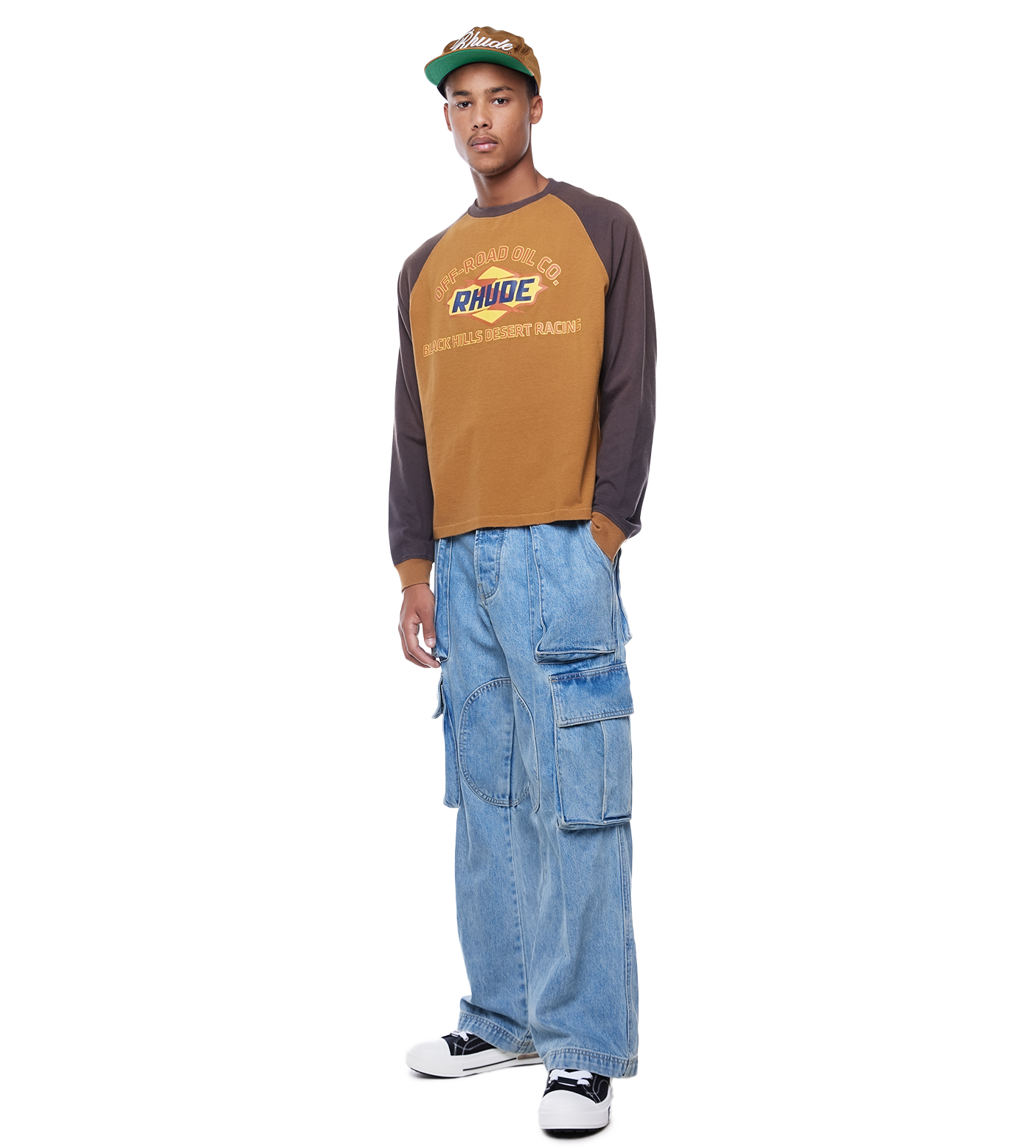 Off-read Long Sleeve T-shirt Camel