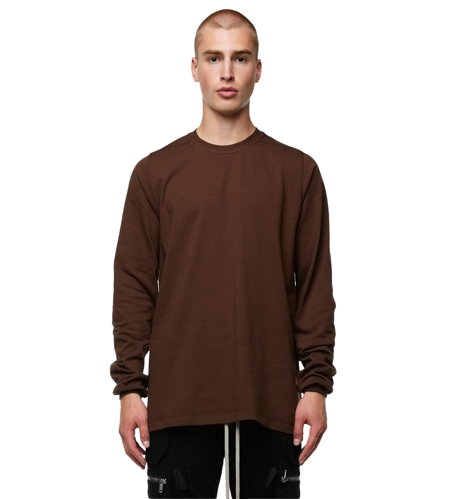 Luxor Rib Knit Crewneck Brown