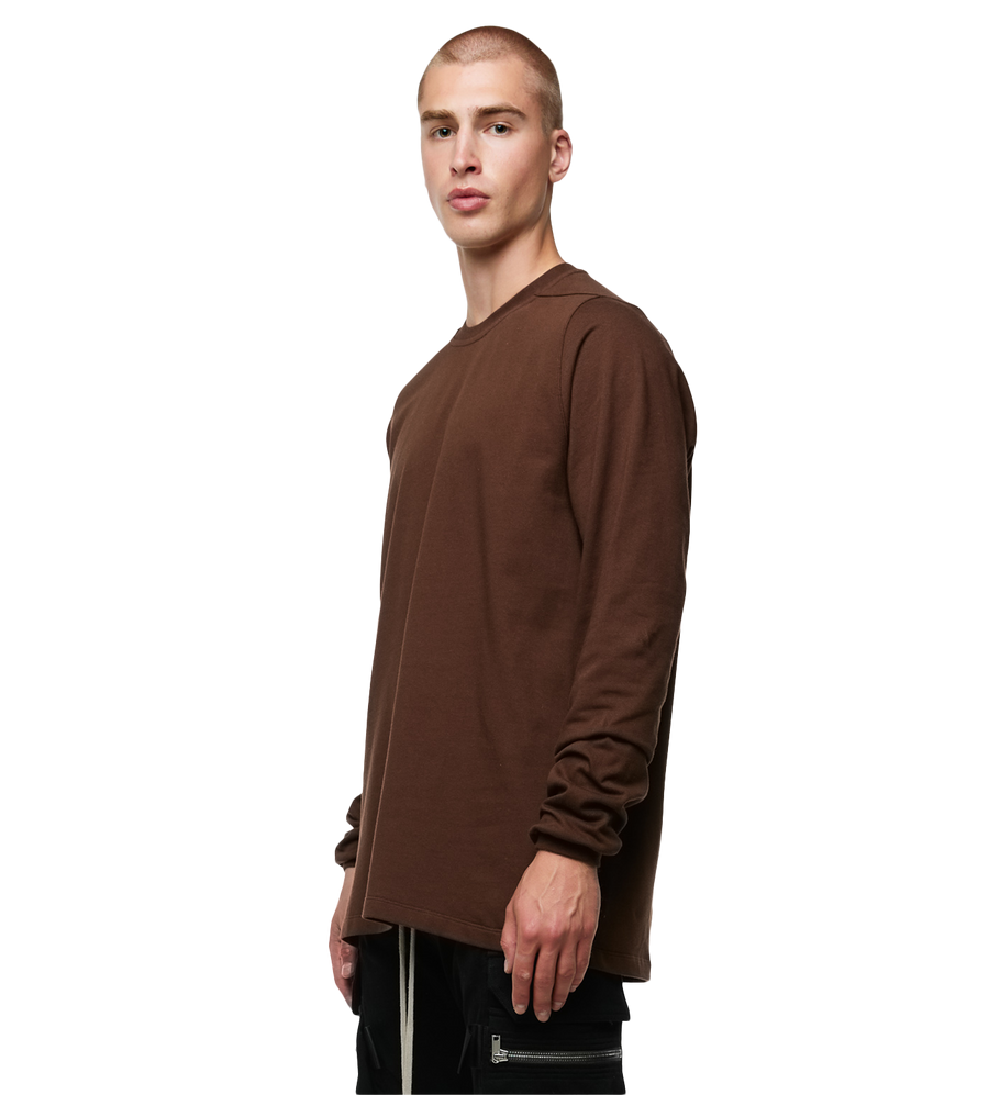 Luxor Rib Knit Crewneck Brown