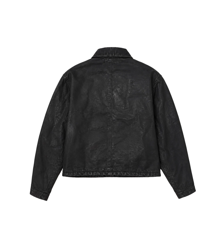 Denim Trappist Trucker Jacket in Black