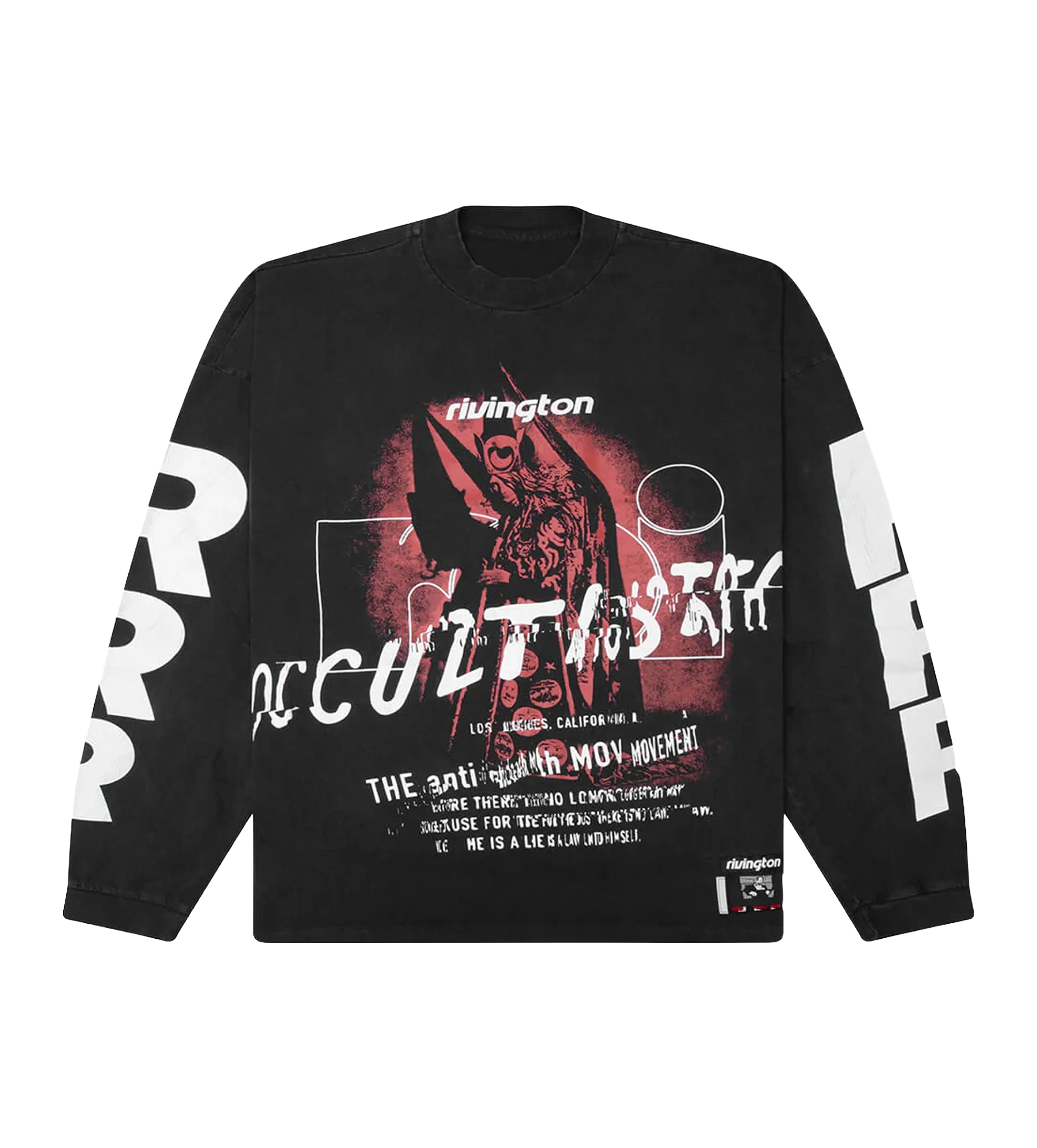 123 Rivington Occultista Vintage L/S Tee in Vintage Black