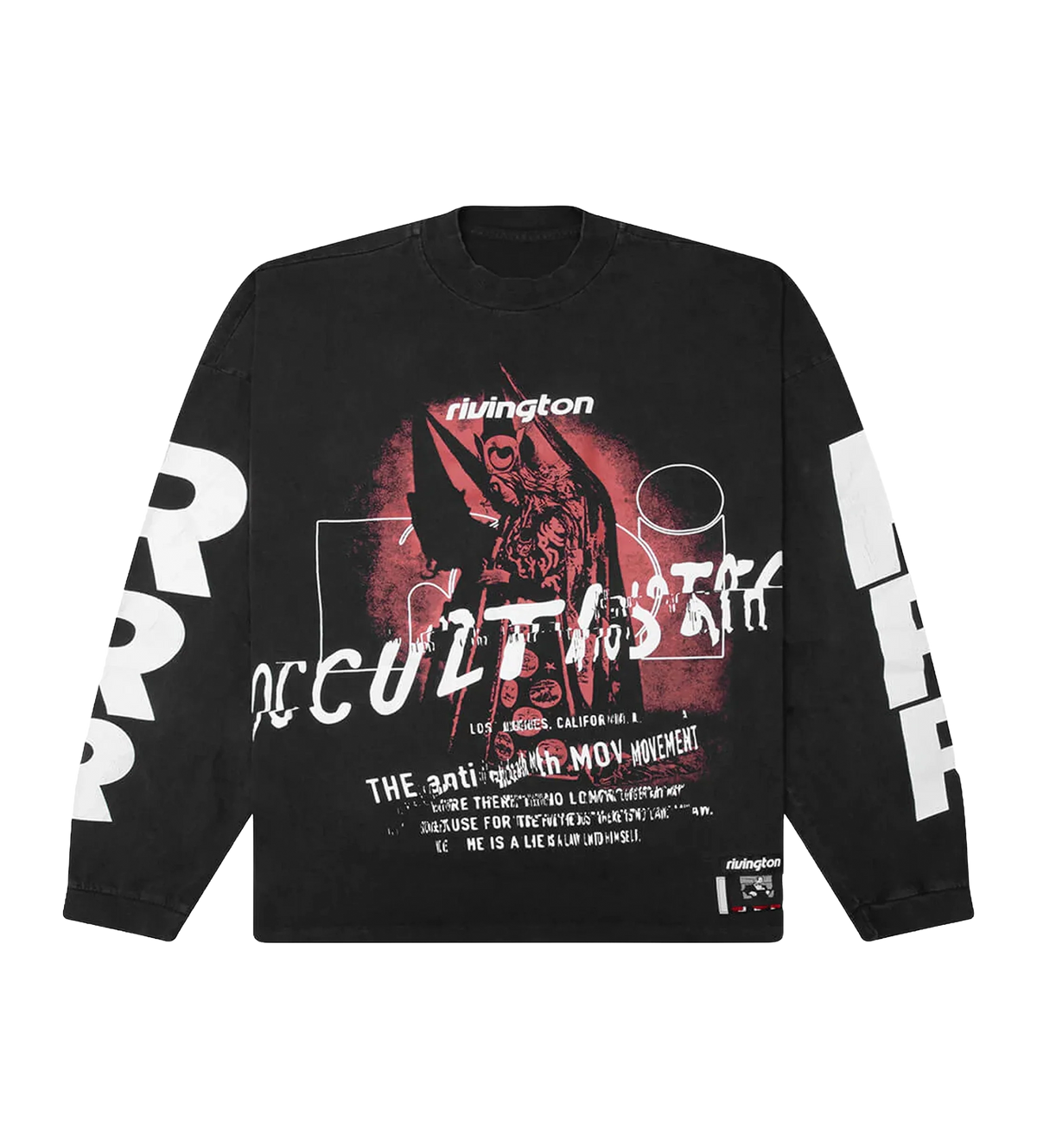 Occultista Vintage L/S Tee in Vintage Black