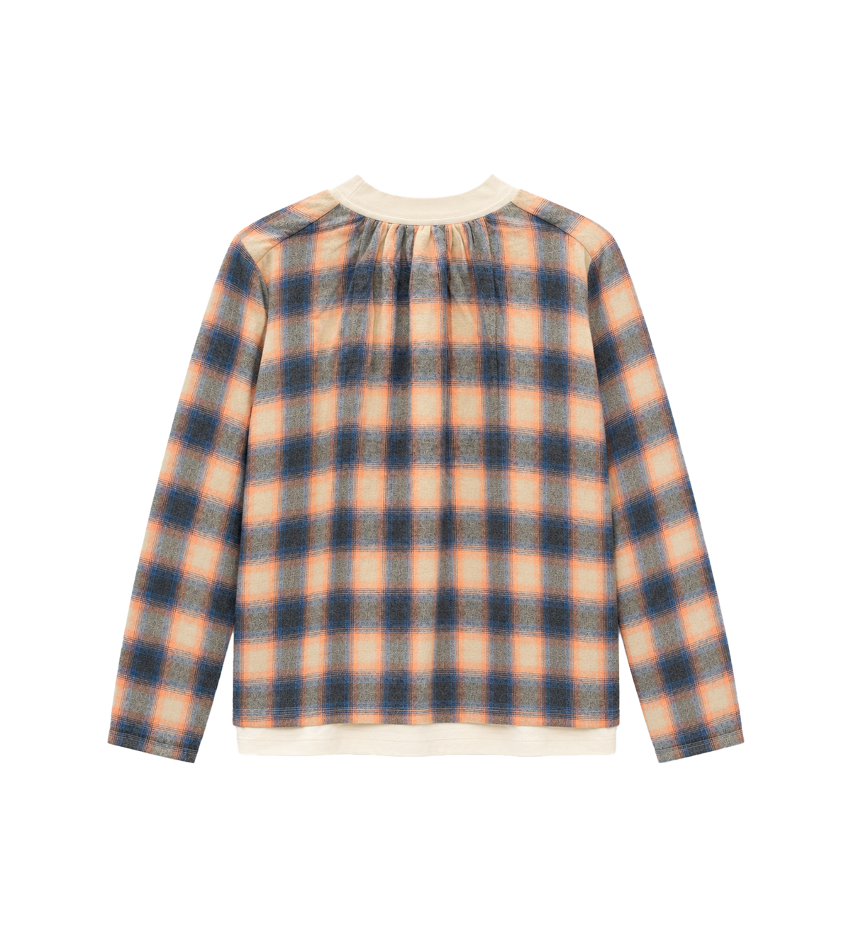 93 Archief Shirt Wit // Oranje Geruit