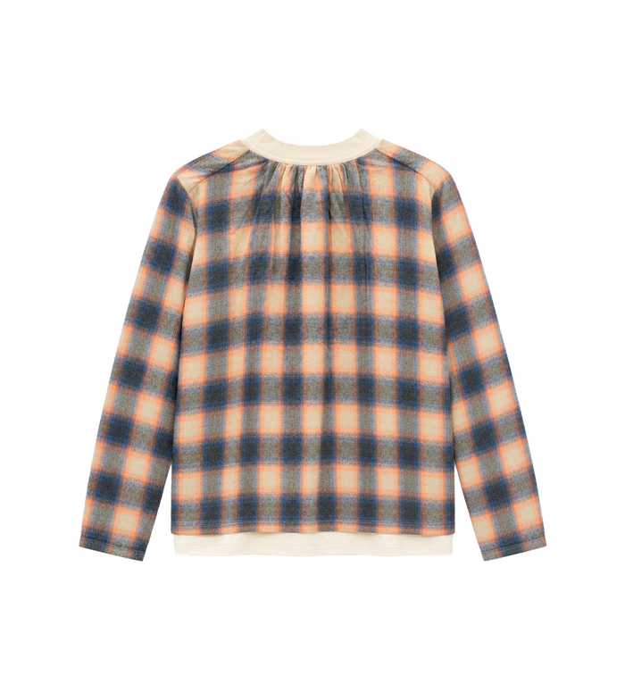 93 Archief Shirt Wit // Oranje Geruit