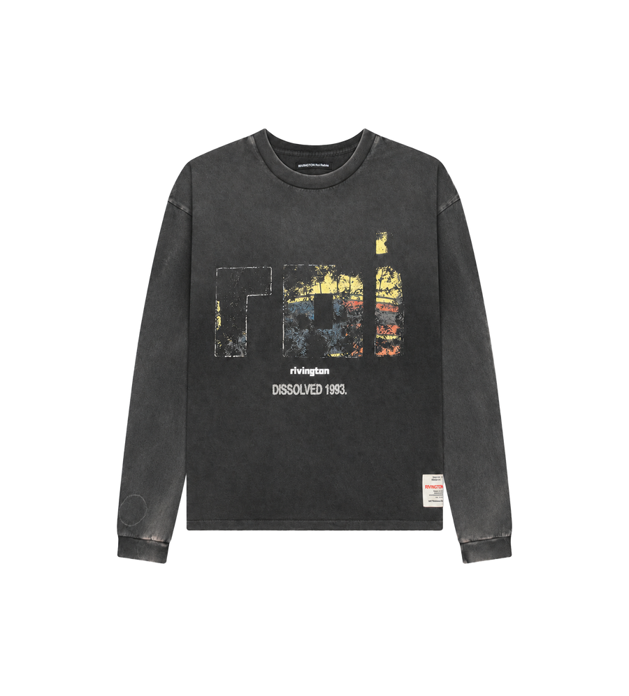 Roi Dissolved CVA Longsleeve Washed Zwart