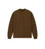 Denim x Cotton Jersey Long Sleeve T-Shirt Brown