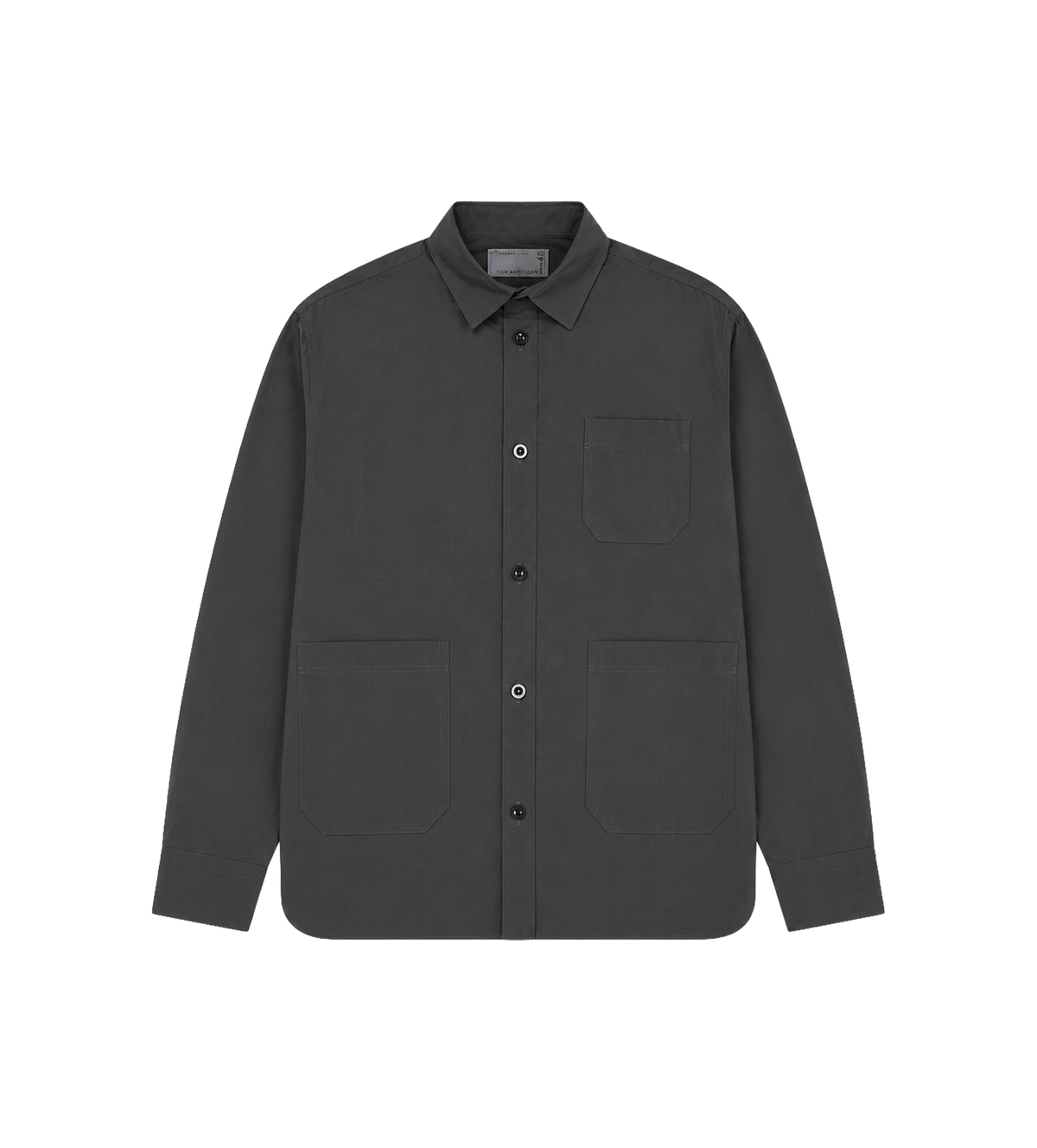 Typewriter Cotton Shirt Dark Khaki