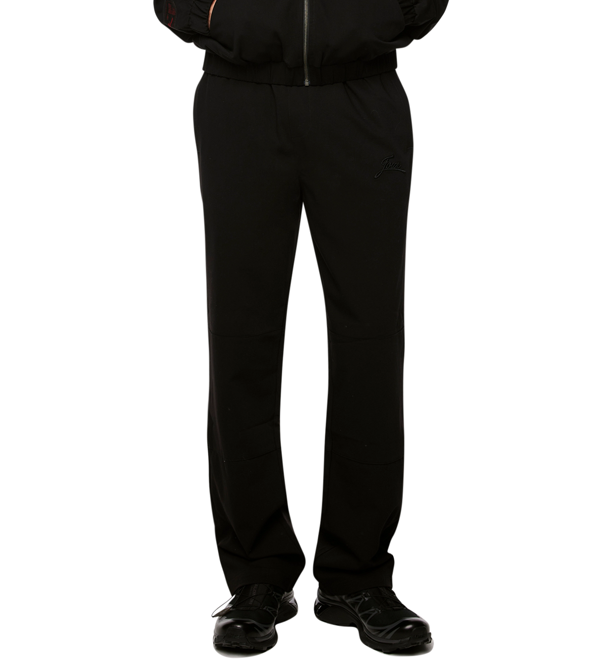 Script Logo Suit Trousers Black