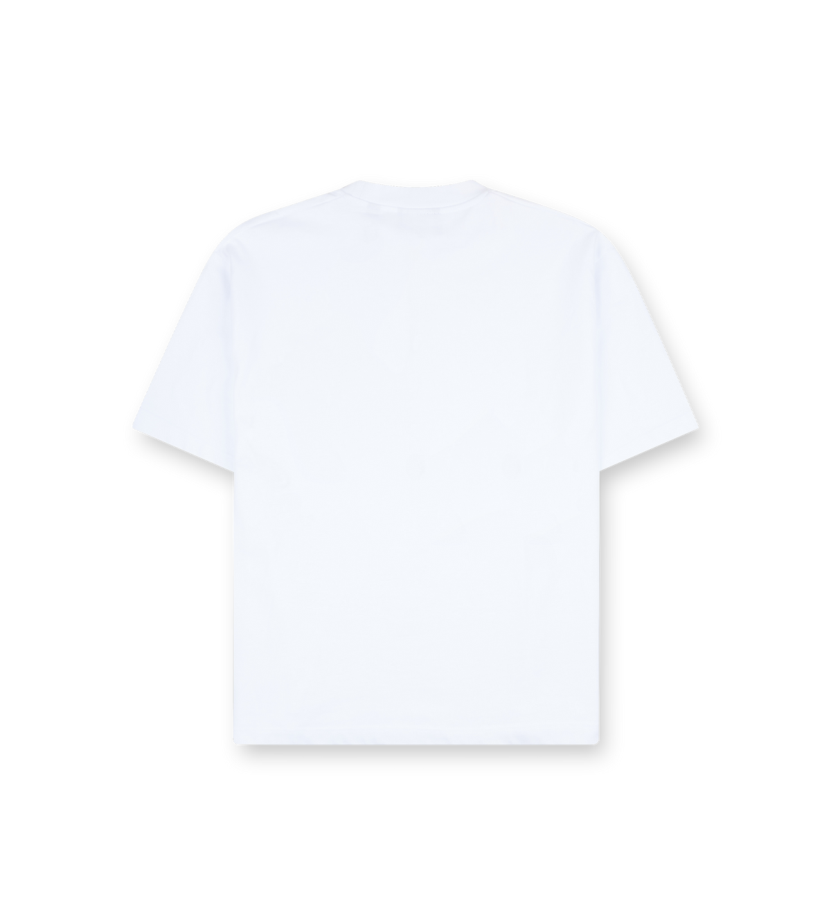 Script Boxy Pocket T-Shirt White