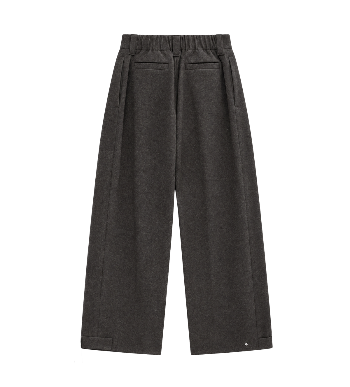 Knitted Trousers Charcoal Tweed