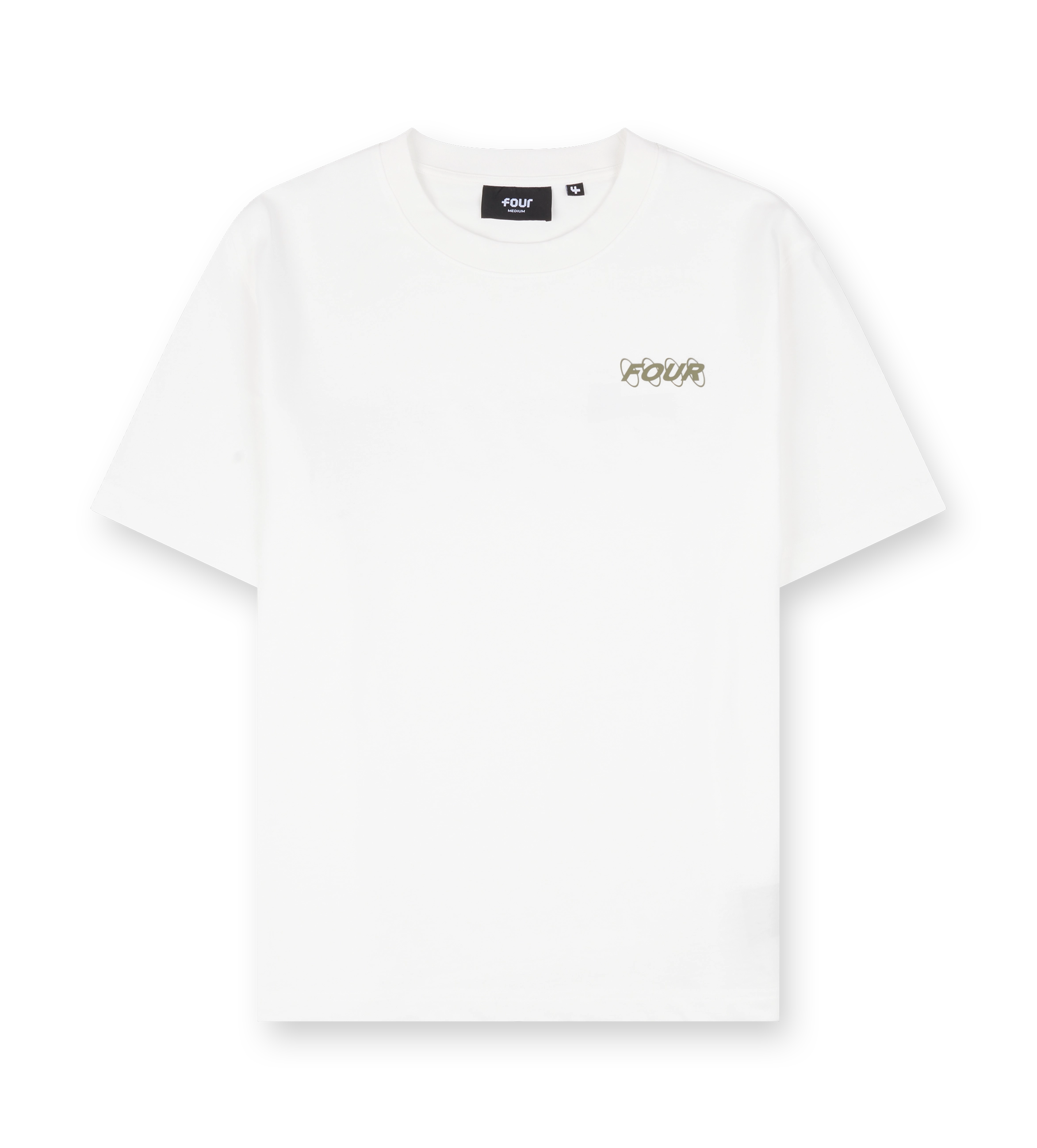 Circles T-shirt White/ Olive