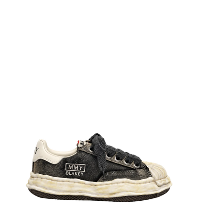 Blakey OG Sole Bleached Canvas Low-Top Sneaker Black