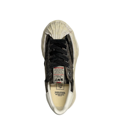 Blakey OG Sole Bleached Canvas Low-Top Sneaker Black