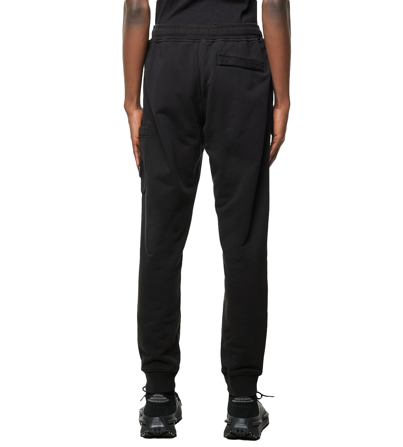 Compass-patch Cargo Sweat Pants Black