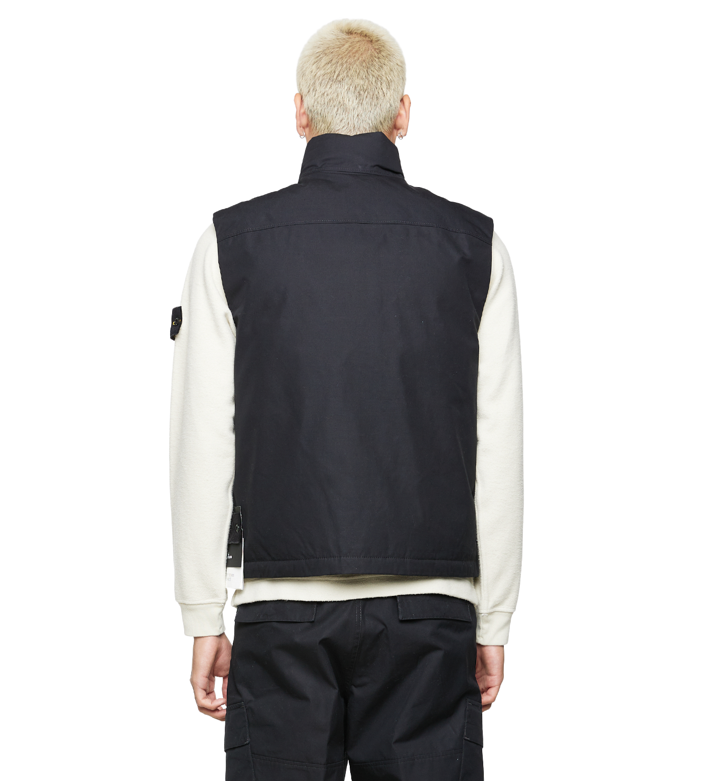 Ghost Compass-badge Cotton Gilet Black
