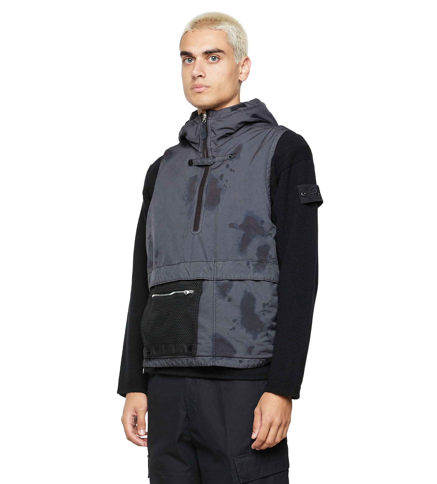 Halfzip Gilet Black