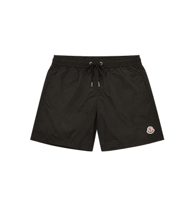 Logo Patch Swim Shorts Black