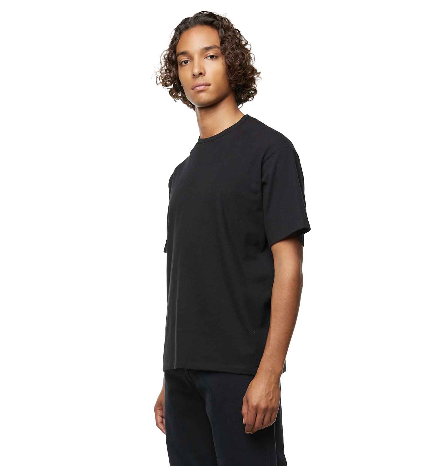 Steven Jersey T-shirt Black