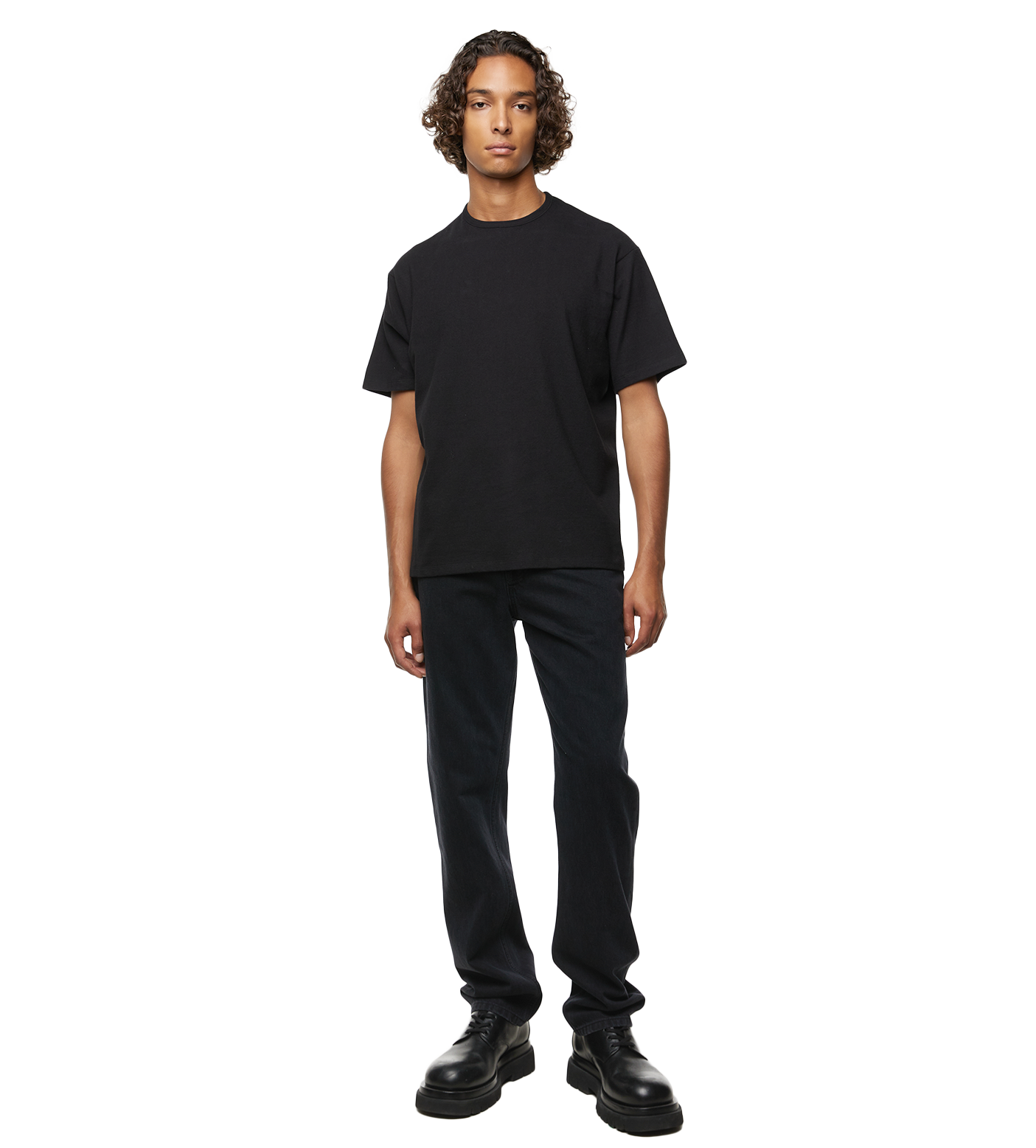 Steven Jersey T-shirt Black