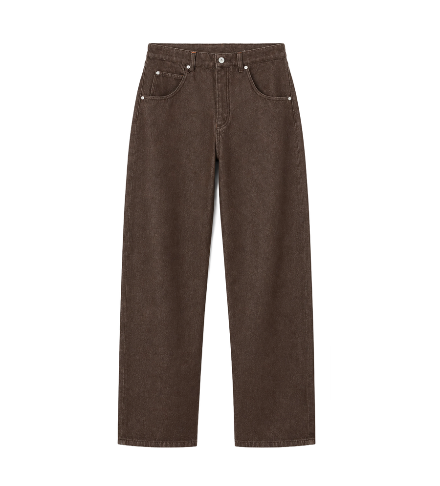 The Straight De-Nîmes Denim Pants Brown