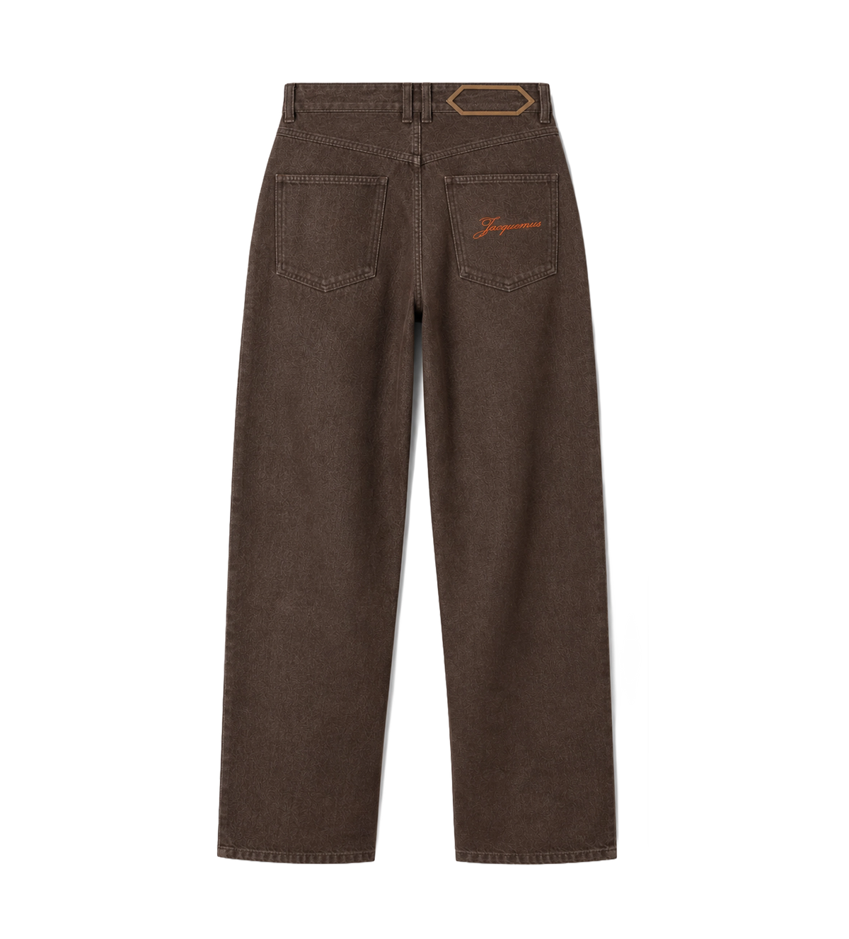 The Straight De-Nîmes Denim Pants Brown