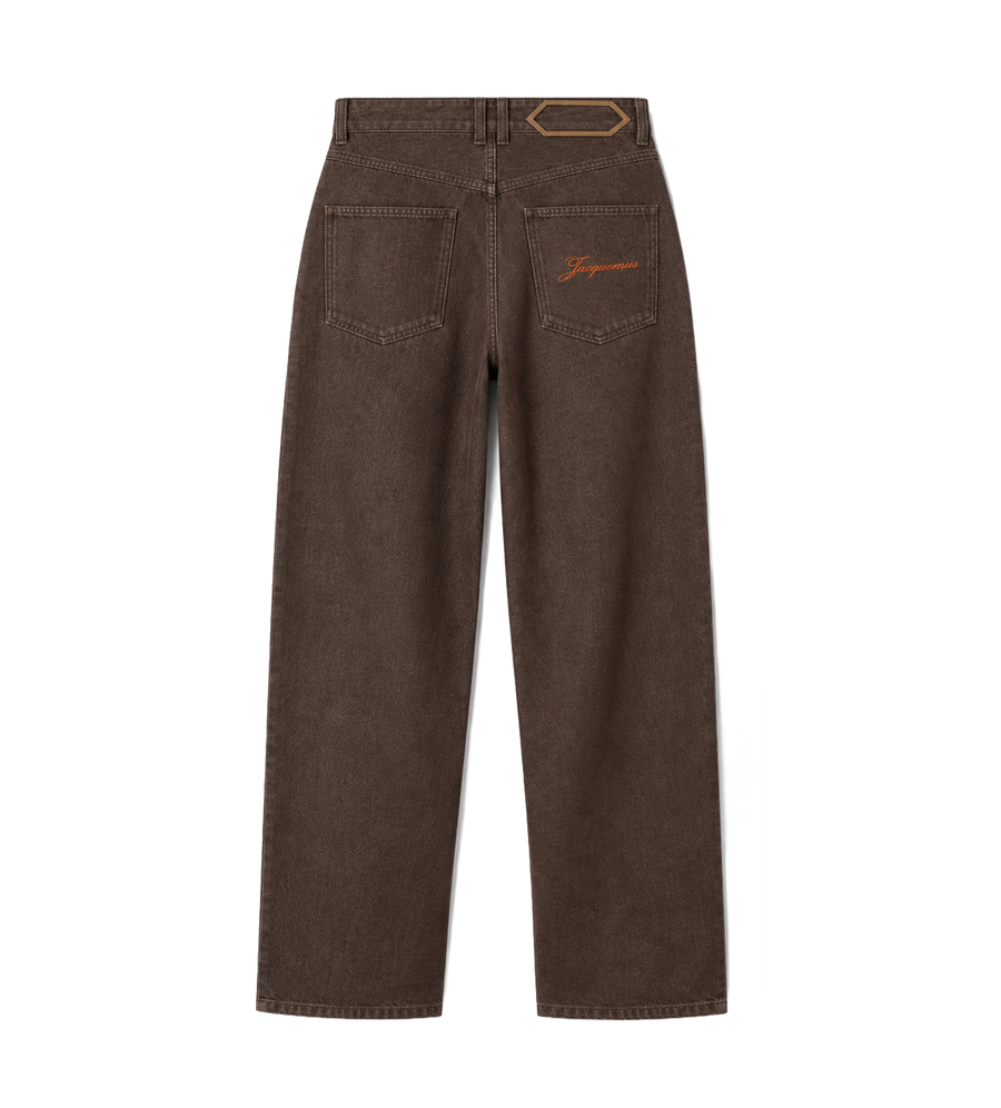 The Straight De-Nîmes Denim Pants Brown