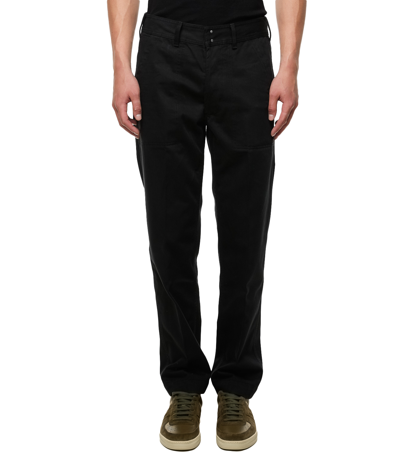 Slim-fit Tailored Trousers Black