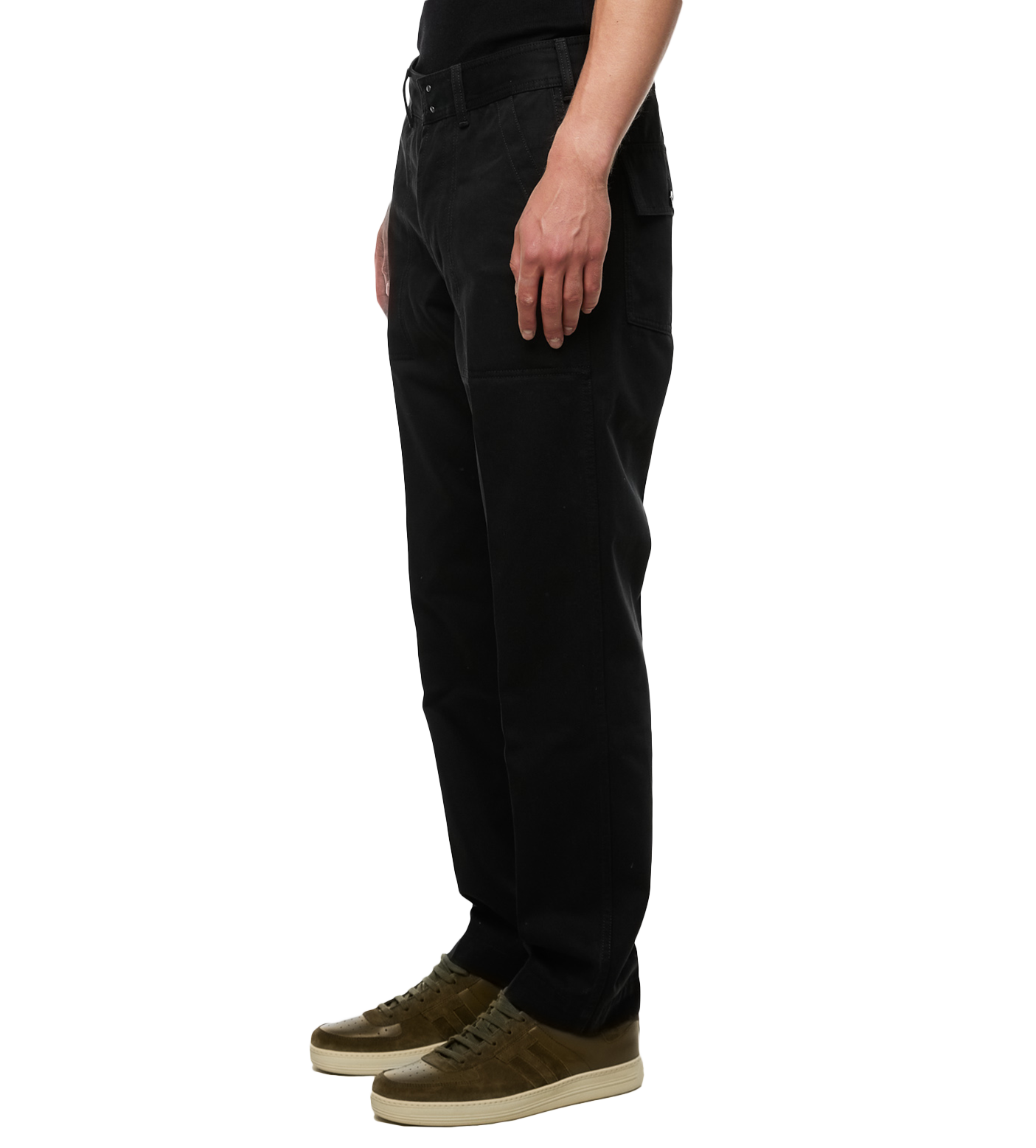 Slim-fit Tailored Trousers Black